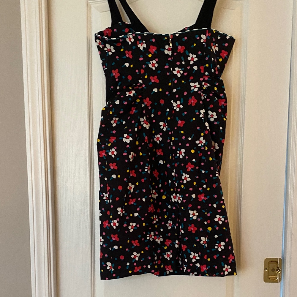 NWT Marc Jacobs Black Dress with Multicolor Polka Floral Print - Picture 5 of 8
